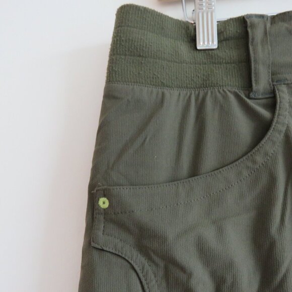 TITLE NINE Clamber Hiking Outdoor Pants in Khaki Green Gorpcore - Size US 12 - Picture 6 of 14